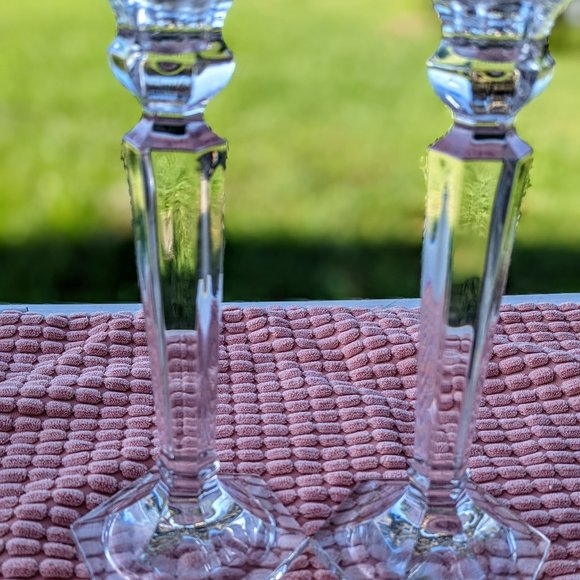 Set of two (2) crystal candlestick holders - Picture 13 of 13